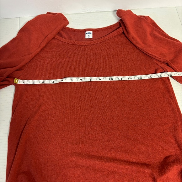 Old Navy Plush Knit Long Sleeve Tee Spice (Orange/Brown) Size XS NWT - Picture 6 of 9